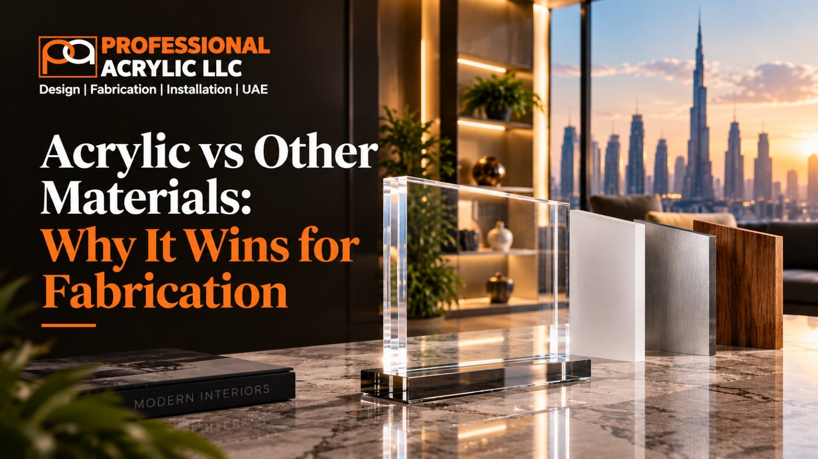 Acrylic vs Other Materials: Why It Wins for Fabrication
